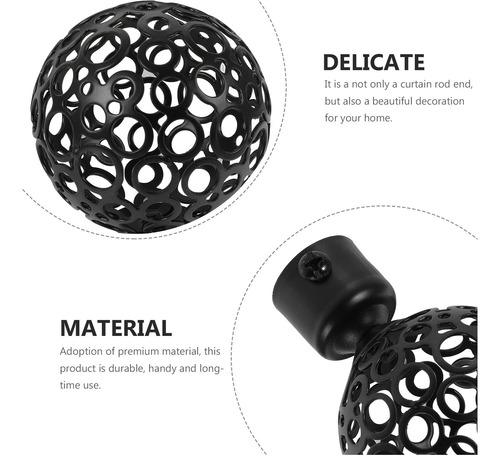 2 Peças De Acessório De Haste De Cortina De Janela Decorativ