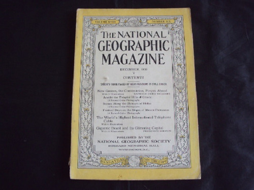 Revista National Geographic (en Ingles) Diciembre 1930