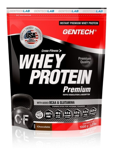 Gentech Whey Protein Premium Crossfitness X 500g Sin Tacc