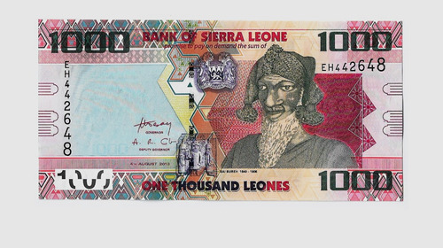 Fk Billete Sierra Leona 1000 Leones 2013 P 30b Sin Circular