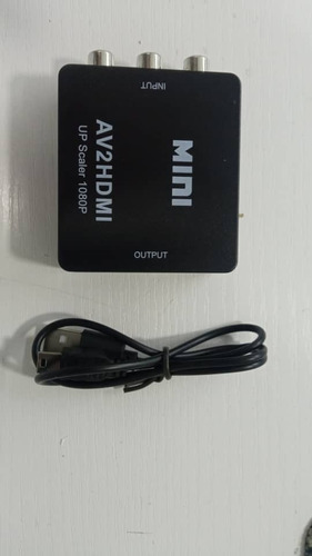 Adaptador Rca A Hdmi Negro