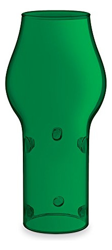 Products - Chimenea De Vidrio Con Vela De Botella, Verde