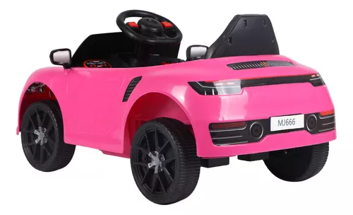 Carro Carrinho Elétrico Menino Menina Luxo Rosa Bateria