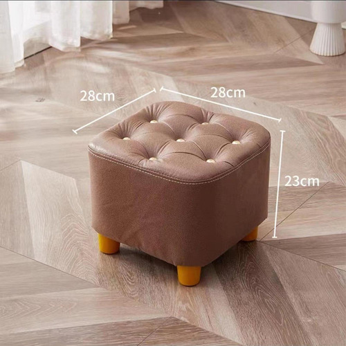 Reposapiés Pequeño, Taburete Otomano, Creativo, Marrón