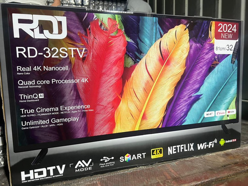 Tv 32 Pulgadas Smart 4k Marca Rdj Alta Definicion Rd-32stv