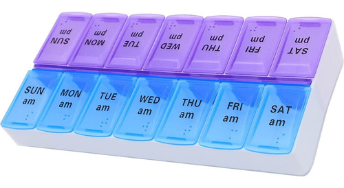 Shystech Weekly Pill Organizer, Rectangular