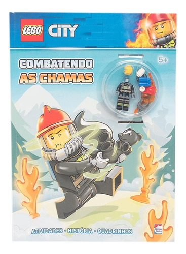 Lego City: Combatendo as Chamas, de Lego. Happy Books Editora Ltda., capa mole em português, 2019