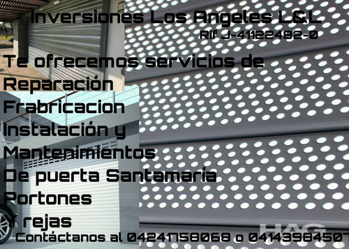 Imagen 1 de 5 de Frabricacion Reparación Y Mantenimiento De Puerta Santamaría