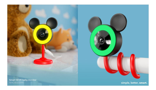 Camara Inteligente Nexxt Wi-fi Para Bebé Edicion Mickey