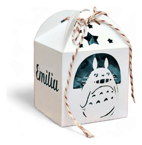 20 Cajas Caladas Totoro Personalizadas 