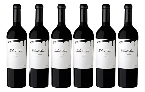 Vinho Argentino Black Tears Cx Com 6 Unidades