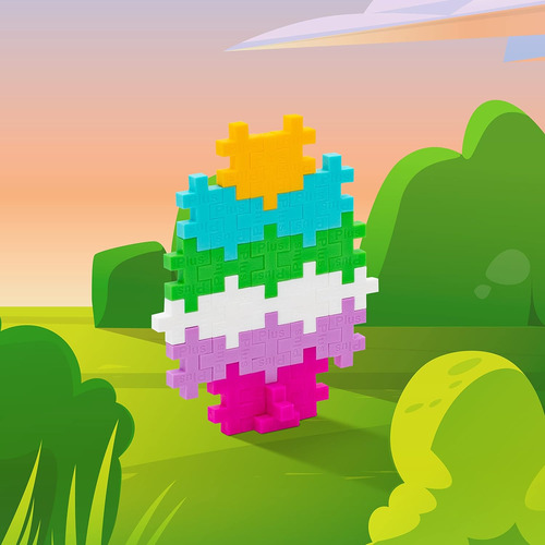Plus Plus - Huevo De Pascua - Tubo De 70 Piezas, Construcció