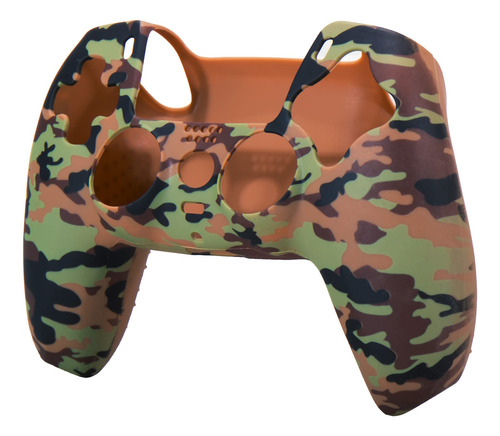 Funda De Silicona Camuflaje Marrón Para Playstation 5 Ps5