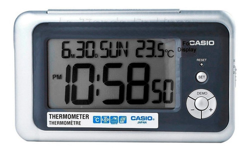 Reloj Casio Despertador Dq 748 Termometro Luz Led Calendario