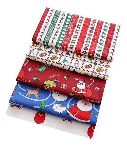 4 Material De Costura Acolchoado Para Patchwork Noel