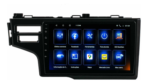 Central Multimidia Honda Fit 2015 Ate 2020 Android 11 9p Cam