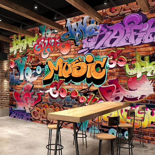 Papel Pintado Fotografico Street Hip Hop Graffiti Art Para X