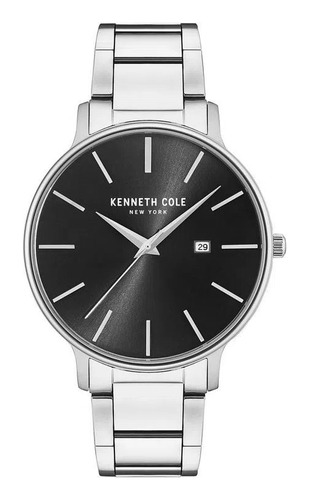 Reloj Kenneth Cole Hombre Plateado/negro Kc15059002