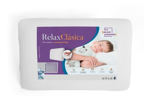 Almohada Tms Relax Clásica Viscoelástica C/ Funda S/c*