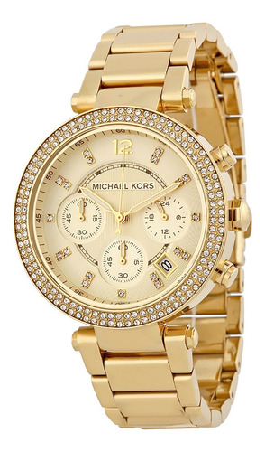 Reloj Michael Kors Mk5354 Gold Genuino Para Dama