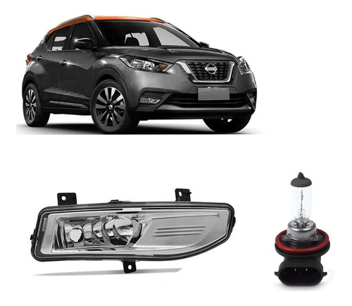 Farol De Milha Nissan Kicks 2015 2016 17 18 19 2020 Direito 