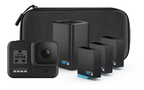 Imagen 1 de 4 de Camara Gopro Hero 8 Black Special Bundle 3x Batería Cargador