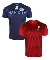 Comprar Kit Com 02 Camisetas De Futebol Times Europeus Licenciadas