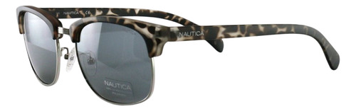 Lentes Nautica Tortoise N3610sp-045-53 Espejo Gris Oscuro Gris Oscuro Café Café