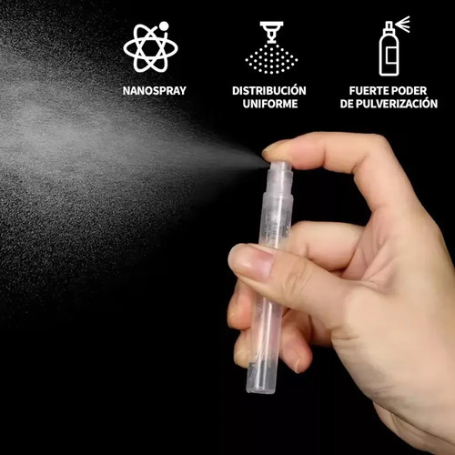 100 Pcs 10ml Mini Botellas Spray Perfume Vidrio Recargables