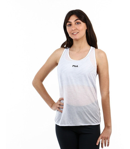 Remera De Mujer Fila Light Run Ii - White/black