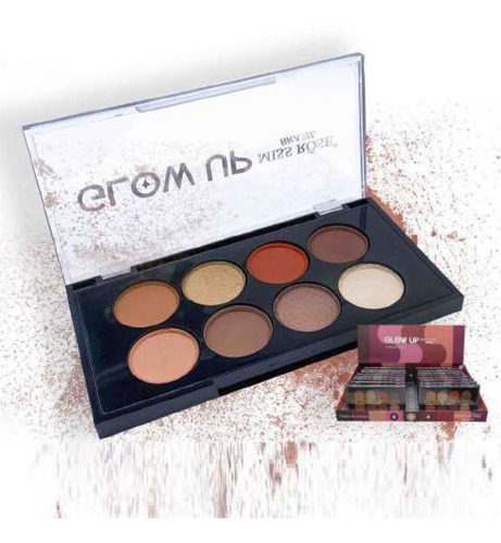 16 Paleta De Sombras Miss Rôse Atacado Alta Pigmentação A Cor da sombra 8