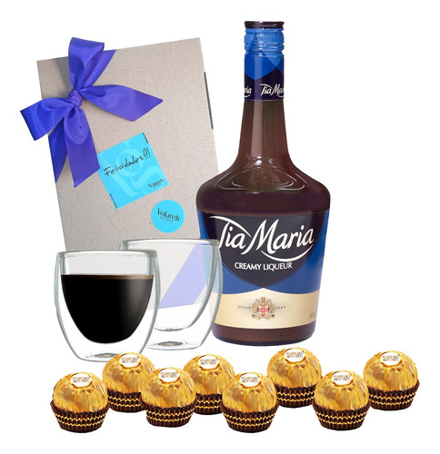 Giftbox Dulce Licor Cream Ferrero Caja Regalo Cumple Anivers