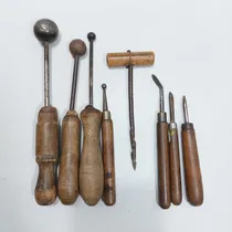 Comprar Antiguas Herramientas Cuero Repujado Metales Set 8 Mag 64962
