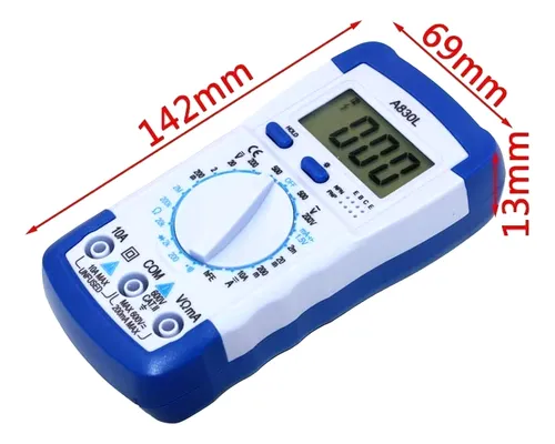 Multimetro Digital Aneng A830l Ac Dc Voltaje Ohm Transistor