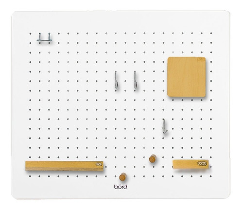 Organizador Panel Madera Con Accesorios Estante 50x58,5 Cm