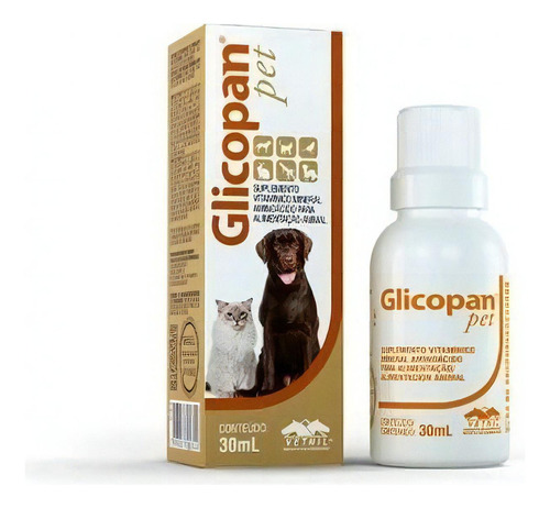 Glicopan  Pet Suplemento Perros Y Gatos 30ml Gotas