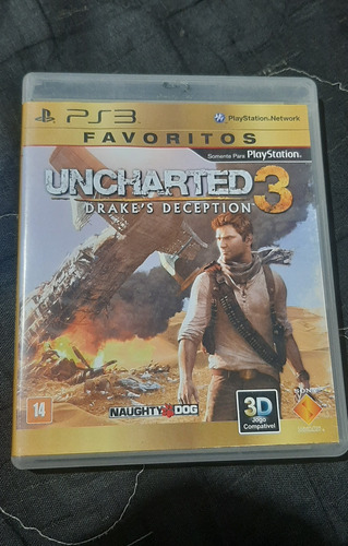 Jogo De Ps3 Uncharted 3 Favoritos Usado Apenas Marcar De Uso