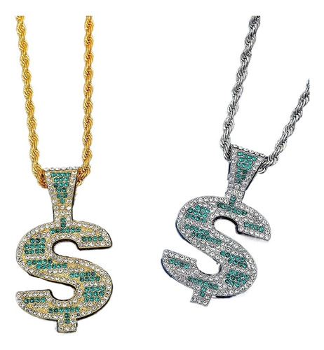 2 Trendy And Personalized Alloy Necklace With Diamonds