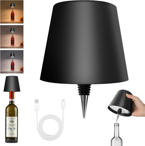 Lámpara De Botella Inalámbrica - Luces De Botella De Vino Co