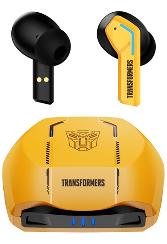 Audífonos Inalámbricos Para Juegos Transformer Tf-t06 Color Amarillo