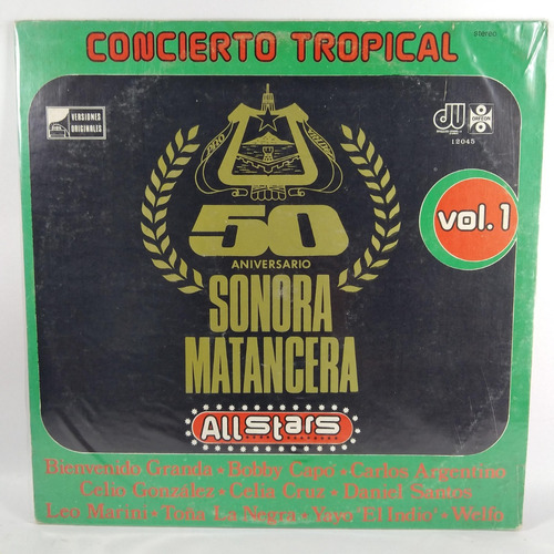 Lp Sonora Matancera  50 Años Concierto Tropical Excelente C