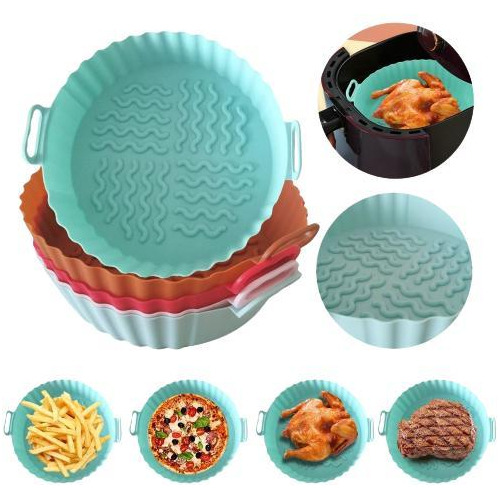 Kit 02 Forma Silicone Reutilizavel Airfryer Microondas Forno