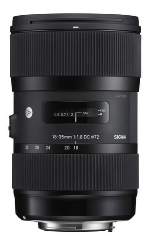 Imagen 1 de 8 de Lente Sigma 18-35mm F 1,8  Art Canon 4 Años Garantía Oficial
