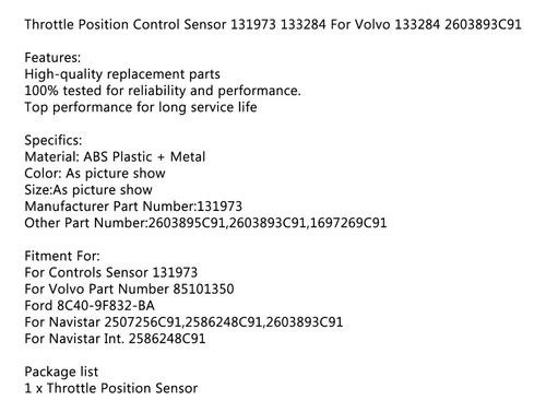 L Sensor De Posición Del Acelerador Para Williams Controls