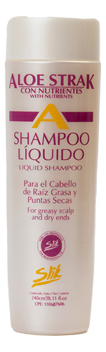 Shampoo Liquído Raíz Puntas Secas Aloe Strak 240cc Slik