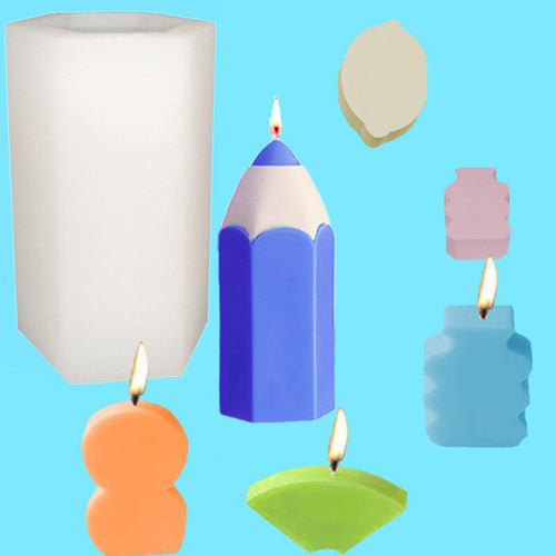 De Silicona Para Velas En Lápiz, Para Decoración De