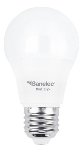 Foco Bombilla Led Sanelec 9w Luz Blanca Fría 6500k