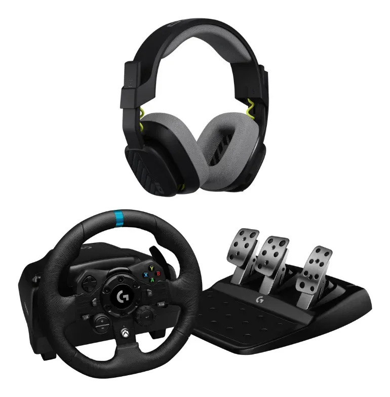 Combo Logitech Volante G923 + Audífonos Astro A10 G2 Negro