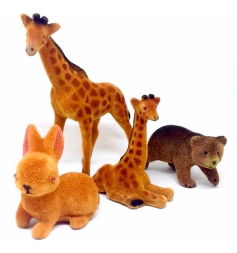 Conejo Conejito Mini Animales Bosque Felpa Torta Caketopper