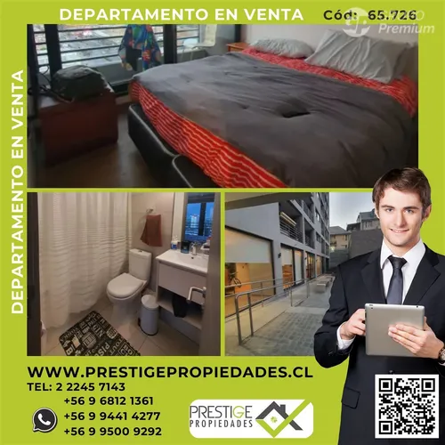 N65726 - Venta Departamento Irarrazaval - 1d1b1e1bo P. Egaña